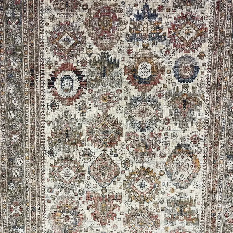 Turkish rugs Hanover KK34A beige multi rose Size 200*300