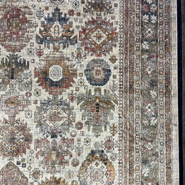 سجاد تركي هانوفر KK34A بيج مولتي روز مقاس 200*300