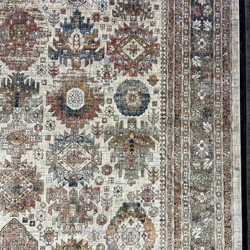 Turkish rugs Hanover KK34A beige multi rose Size 200*300