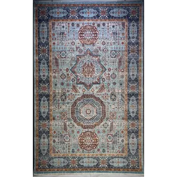 سجاد تركي هانوفر KM82A تركواز سماوي غامق مقاس 200*300