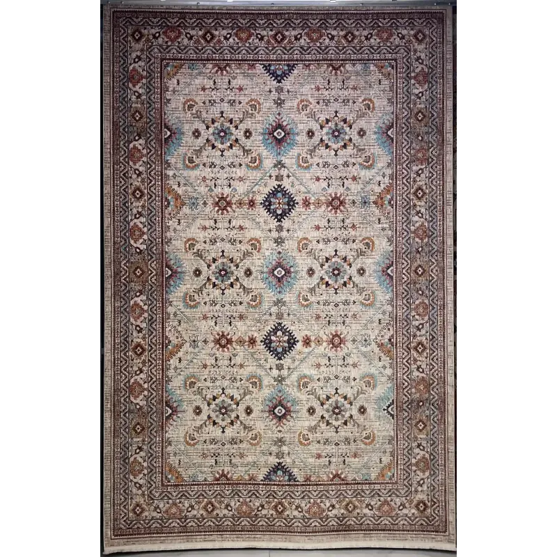 Turkish rugs Hanover KM88A dark beige cream Size 150*220