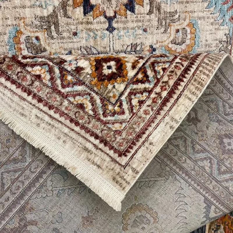 Turkish rugs Hanover KM88A dark beige cream Size 150*220