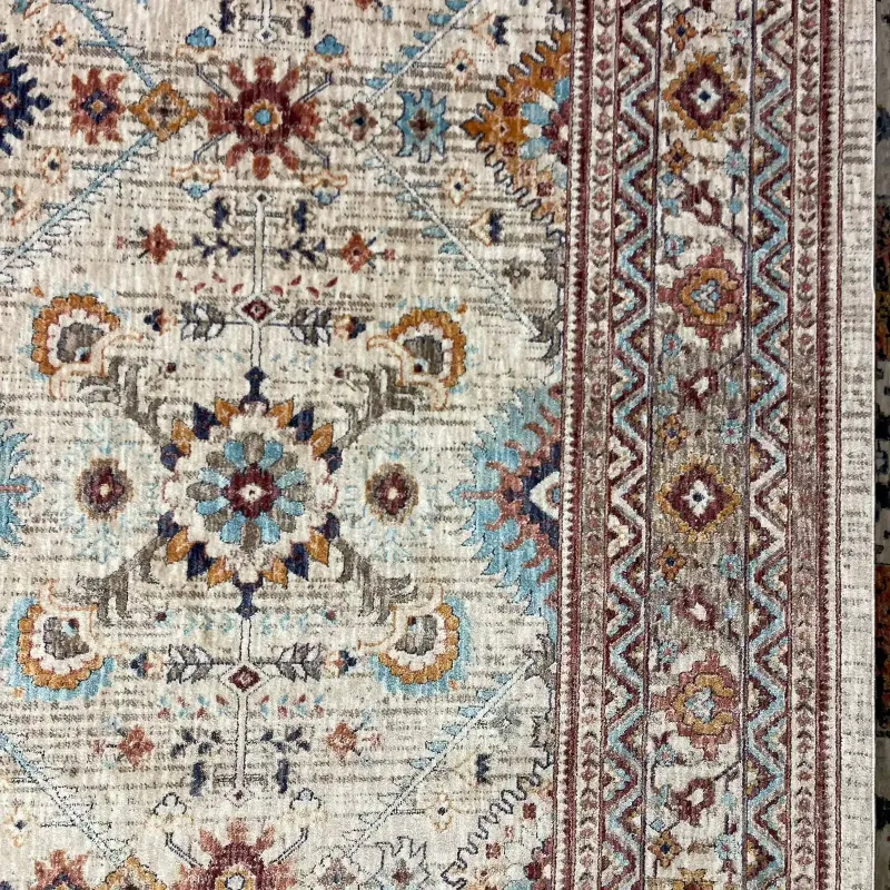 Turkish rugs Hanover KM88A dark beige cream Size 150*220