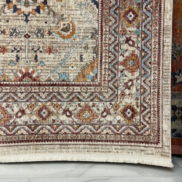 سجاد تركي هانوفر KM88A كريم بيج غامق مقاس 300*400
