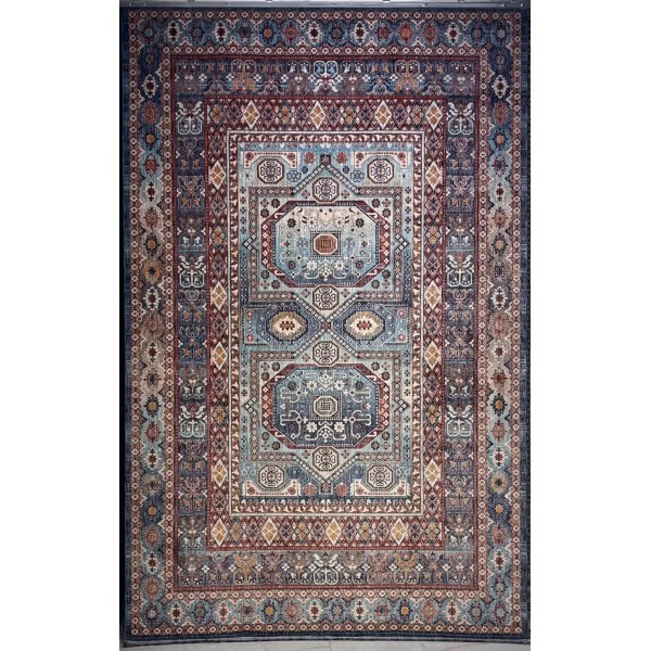 Turkish rugs Hanover KM90A dark blue red Size 250*350