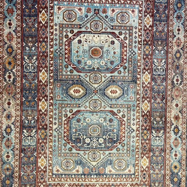 Turkish rugs Hanover KM90A dark blue red Size 250*350