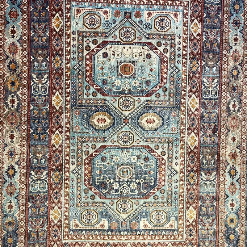 Turkish rugs Hanover KM90A dark blue red Size 200*300
