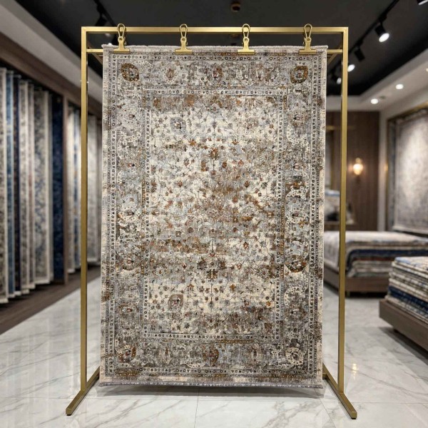 سجاد تركي هانوفر KR17D بيج مولتي أكوا مقاس 200*300