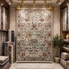 سجاد هانوفر بوهيمي تركي KR28B كريم برتقالي مقاس 150*220