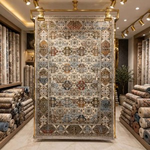 سجاد هانوفر بوهيمي تركي KR29A بيج اخضر مقاس 150*220