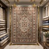 سجاد هانوفر بوهيمي تركي KR31A بيج احمر مقاس 150*220