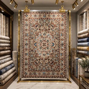 سجاد هانوفر بوهيمي تركي KR31A بيج احمر مقاس 300*400