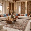 سجاد هانوفر بوهيمي تركي KR31A بيج احمر مقاس 150*220