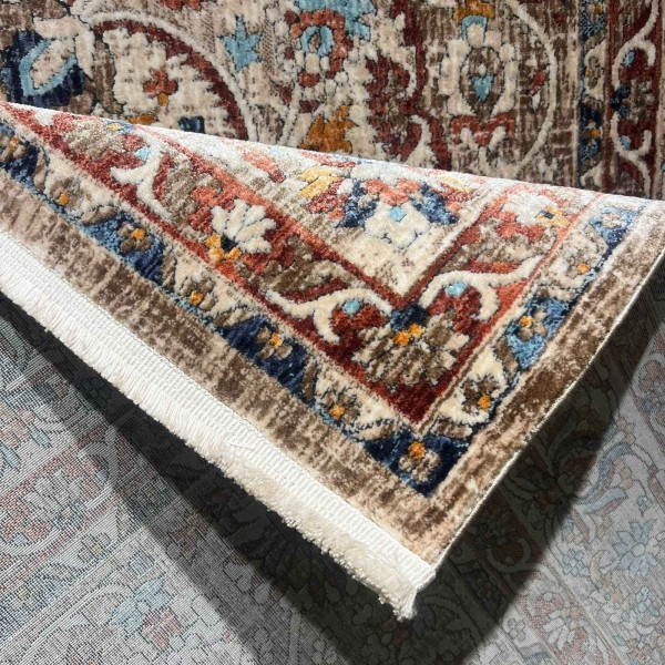 سجاد هانوفر بوهيمي تركي KR31A بيج احمر مقاس 150*220