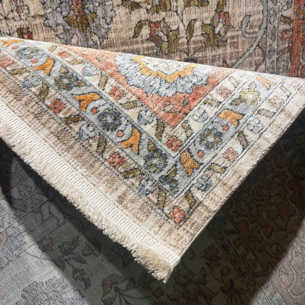 سجاد هانوفر بوهيمي الهبة تركي KR32A بيج مولتي روز مقاس 150*220