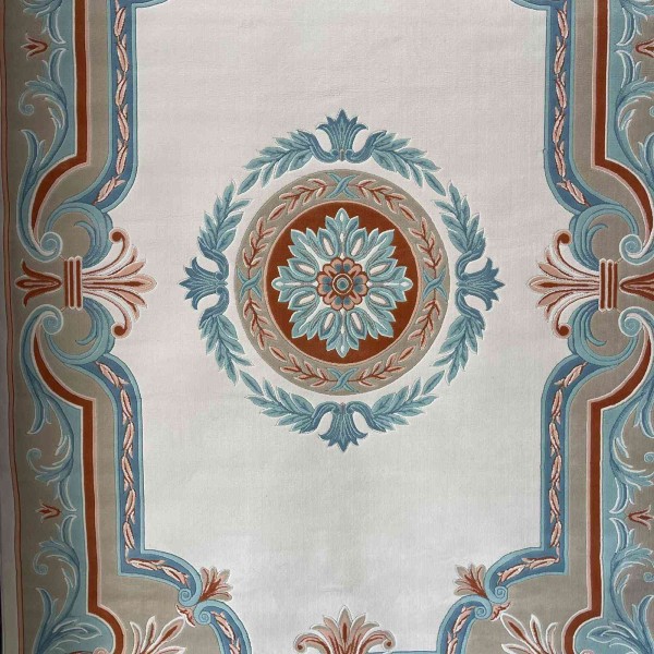 HILTON Turkish Rug 43759A CREAM AQUA Size 80*150