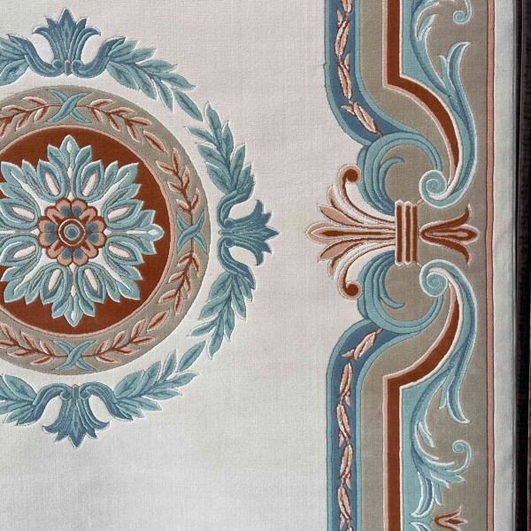 HILTON Turkish Rug 43759A CREAM AQUA Size 80*150