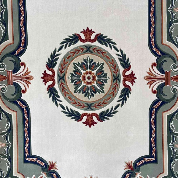 سجاد تركي هيلتون 43759A كريم اخضر مقاس 250*350