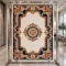 HILTON Turkish Rug 43759A NAVY GREEN Size 250*350