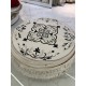 Iris Turkish Rug N0597A black Round Size 150*150