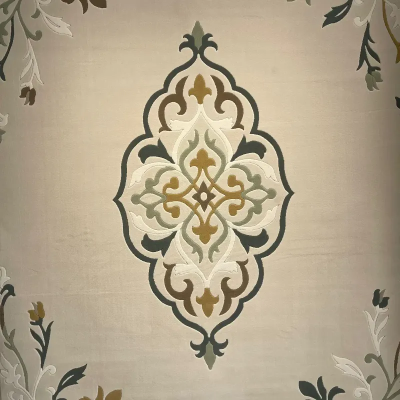 Iris Turkish Rug N0597A green Size 80*150