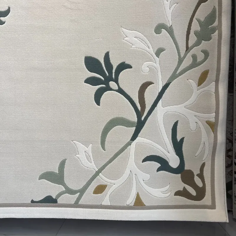Iris Turkish Rug N0597A green Size 80*150