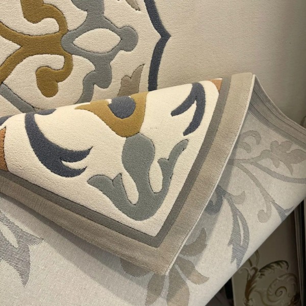 سجاد ايريس تركي N0597A رصاصي دائري مقاس 150*150