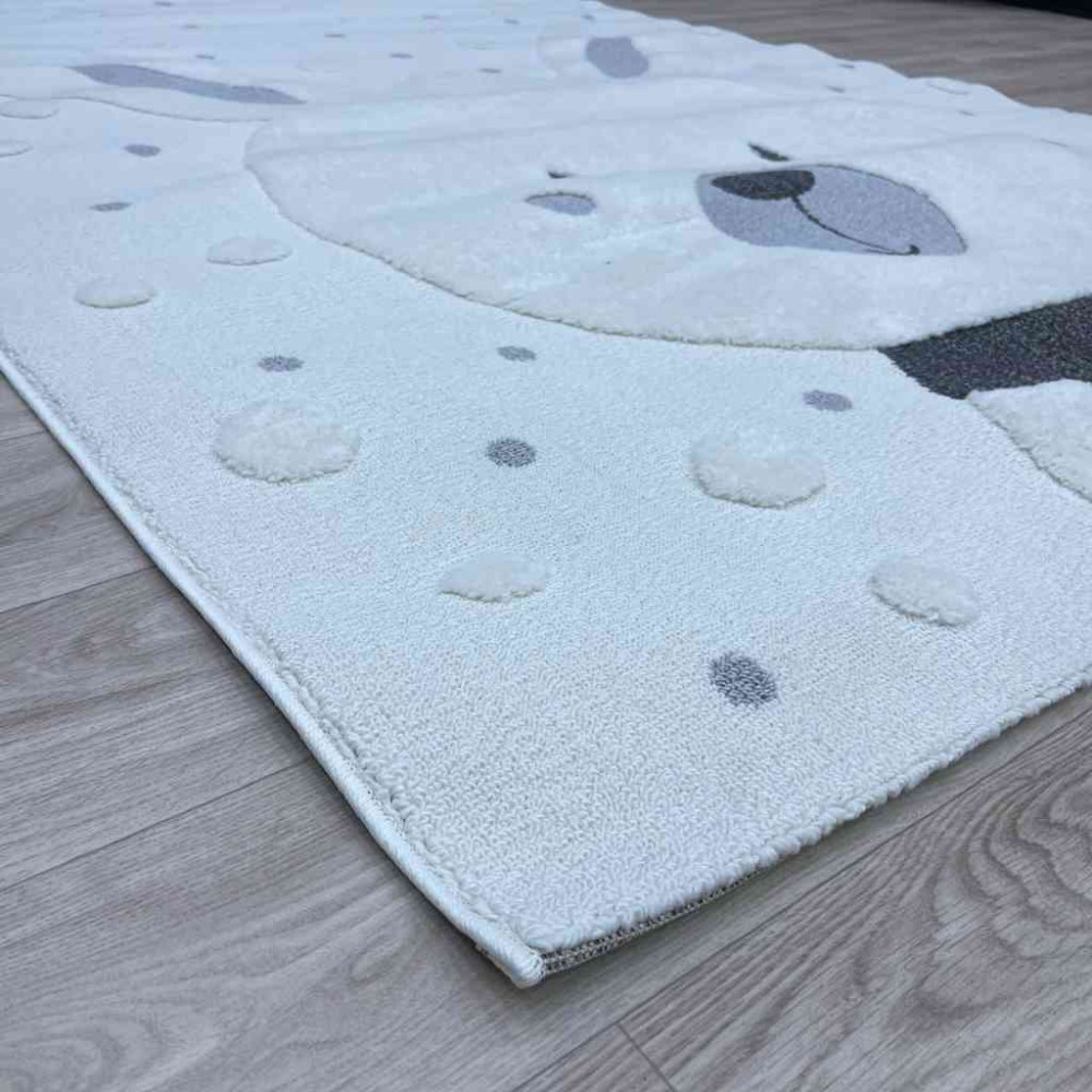 سجاد تركي اطفال كيدز A1224A اللون كريم مقاس 120*170