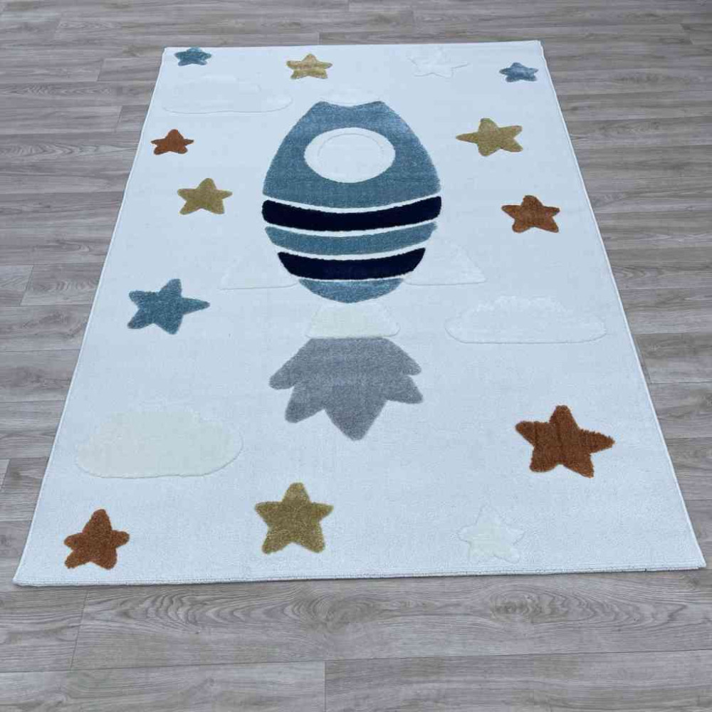 سجاد تركي اطفال كيدز A1531A اللون كريم مقاس 200*290