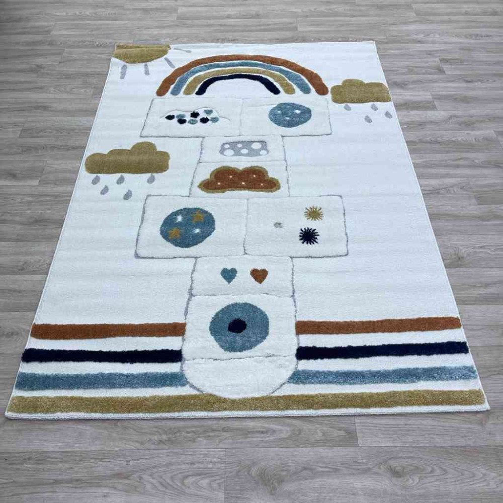 سجاد تركي اطفال كيدز A1567A اللون كريم مقاس 80*150 سجاد تركي اطفال كيدز A1567A اللون كريم مقاس 80*150