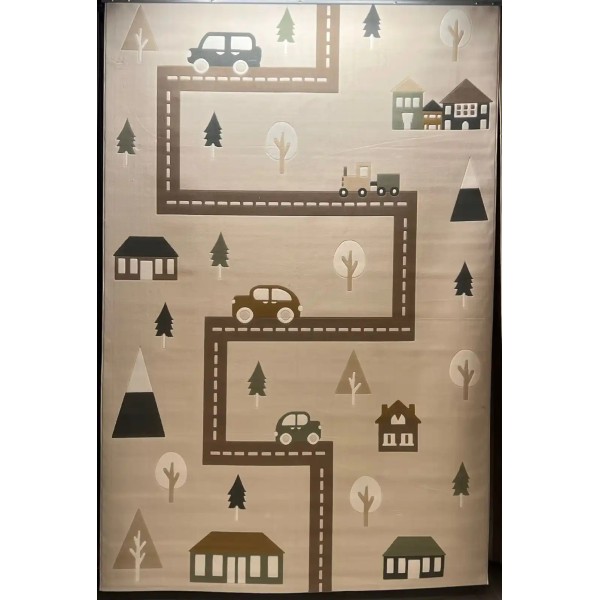 سجاد تركي اطفال كيدز بلاس 442358A اللون كريم مقاس 150*220