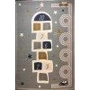 Turkish childrens rug Kids Plus 41653A Light blue size 80*150