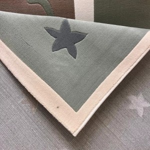 سجاد تركي اطفال كيدز بلاس 41653A اللون اخضر فاتح مقاس 150*220