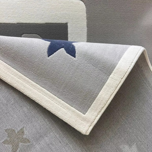 سجاد تركي اطفال كيدز بلاس 41653A اللون رصاصي فاتح مقاس 120*170