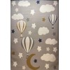 Turkish childrens rug Kids Plus 441558A Light gray size 120*170