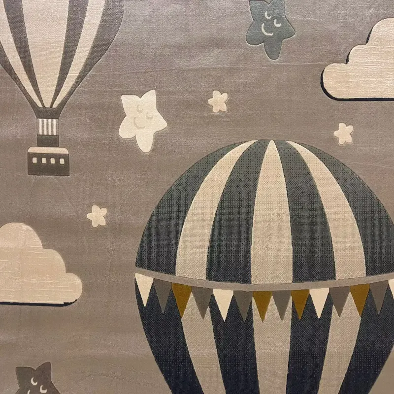 Turkish childrens rug Kids Plus 41561A Light gray size 120*170