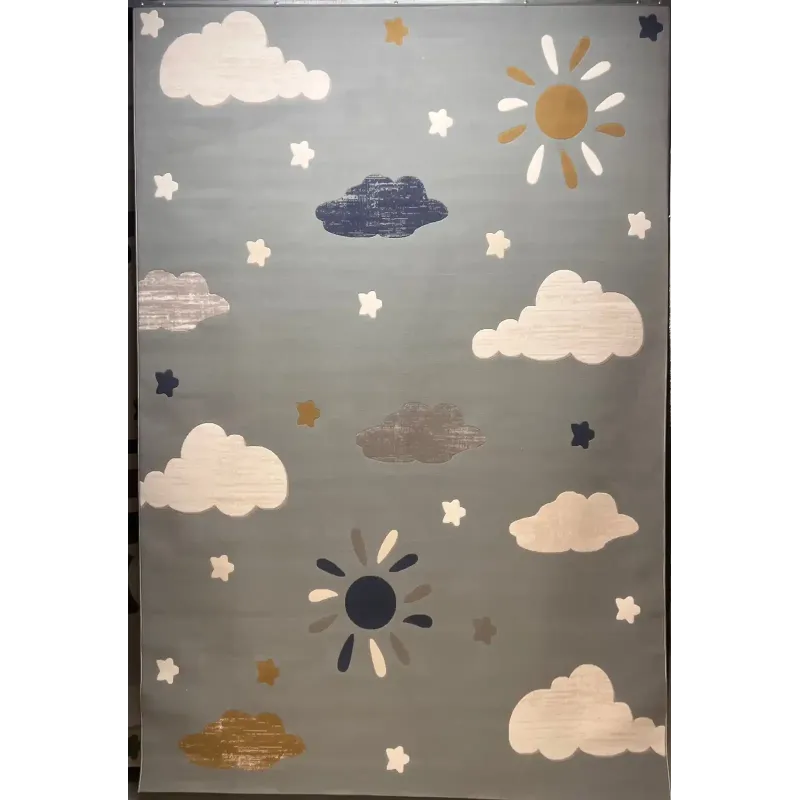 سجاد تركي اطفال كيدز بلاس 41565A اللون سماوي فاتح مقاس 120*170