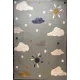 سجاد تركي اطفال كيدز بلاس 41565A اللون سماوي فاتح مقاس 120*170