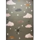 سجاد تركي اطفال كيدز بلاس 41565A اللون اخضر فاتح مقاس 120*170
