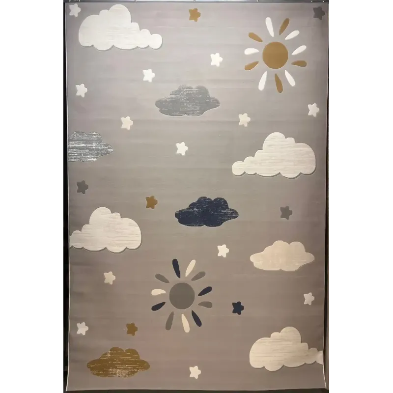 سجاد تركي اطفال كيدز بلاس 41565A اللون رصاصي فاتح مقاس 120*170
