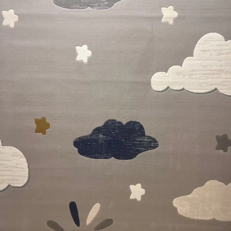 سجاد تركي اطفال كيدز بلاس 41565A اللون رصاصي فاتح مقاس 120*170