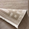 Modern Turkish Hotel Rugs Lauren F414C Cream Beige Size 100*200