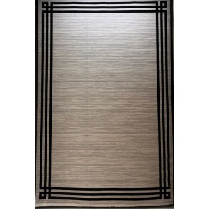 سجاد تركي مودرن فندقي لورين F414C كريم اسود مقاس 300*400