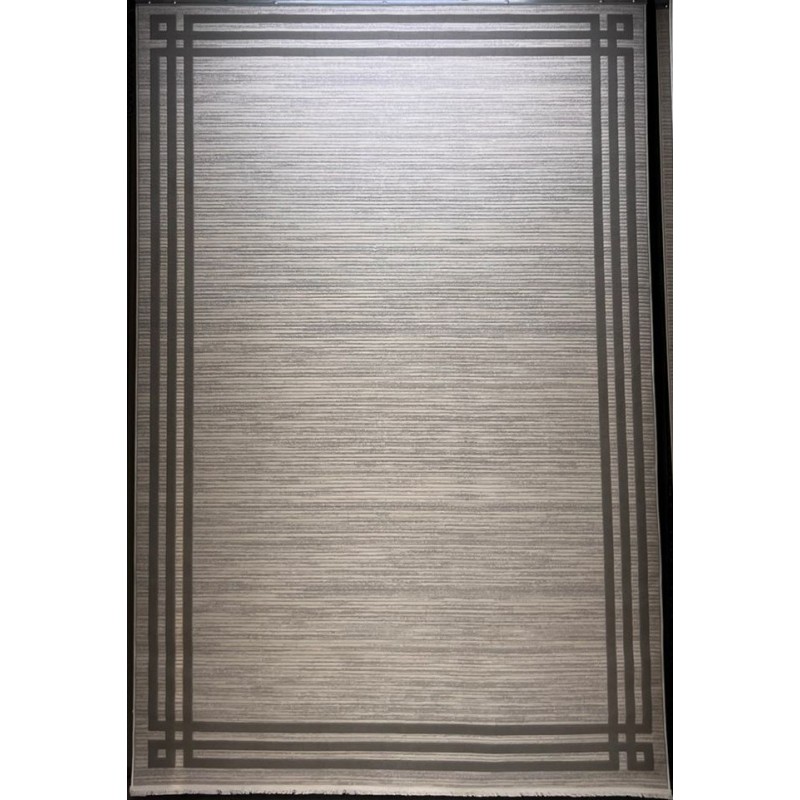 سجاد تركي مودرن فندقي لورين F414C كريم رصاصي مقاس 250*350