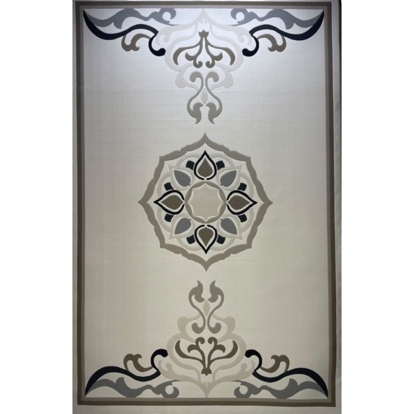 Turkish LAVENDER rug N0598A BLACK size 100x200