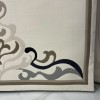 Turkish LAVENDER rug N0598A BLACK size 100x200