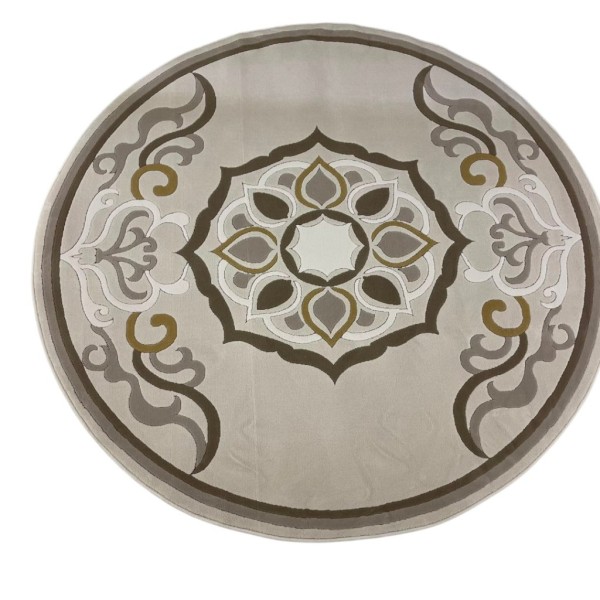 سجاد تركي لافندر N0598A بيج دائري مقاس 150*150