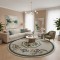 سجاد تركي لافندر N0598A اخضر دائري مقاس 200*200