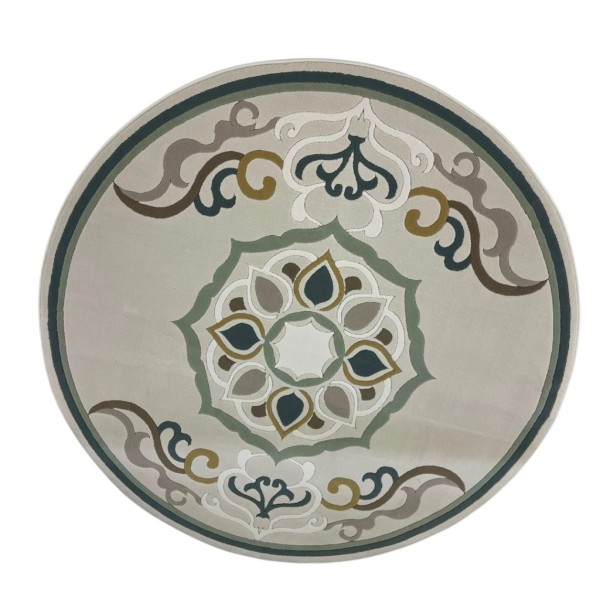 Turkish Lavender N0598A GREEN Round Rug 200*200