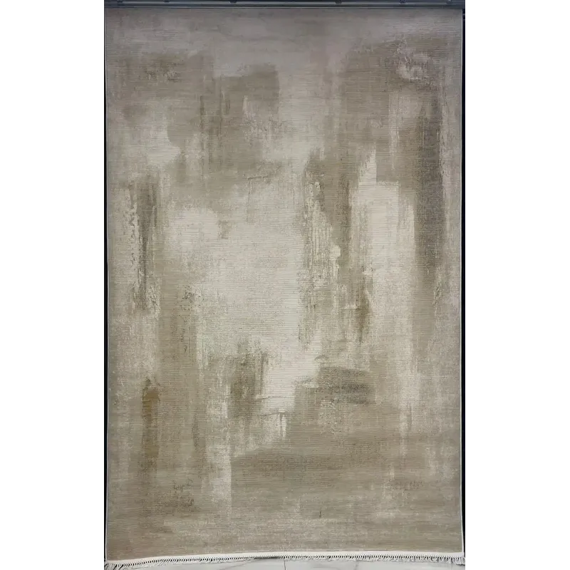 سجاد تركي مودرن لافيش 37842A كريم ذهبي مقاس 100*300